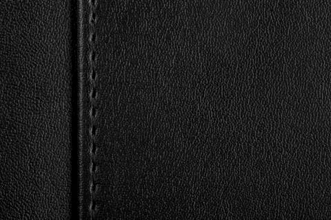 Black leather background Stock Photos