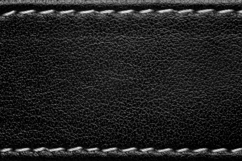 Black leather background Stock Photos