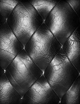 Black  leather background Stock Photos