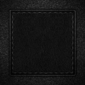 Black leather background Stock Photos