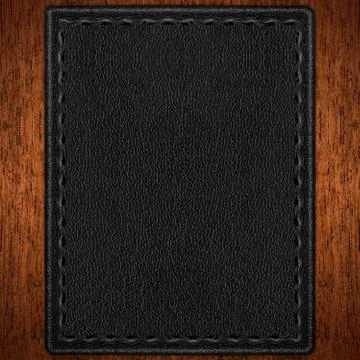 Black leather background Stock Photos
