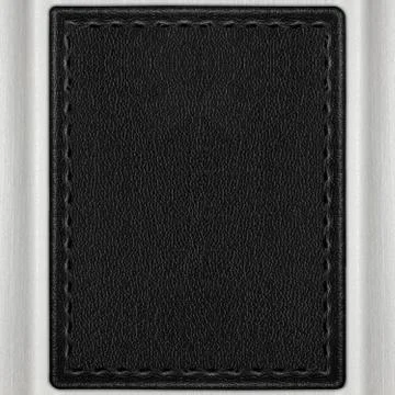 Black leather background Stock Photos