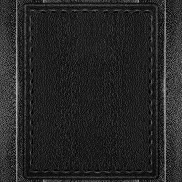 Black leather background Stock Photos