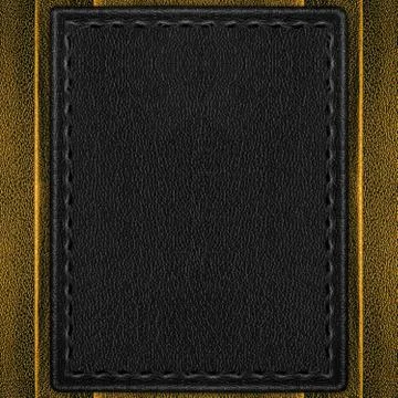 Black leather background Stock Photos