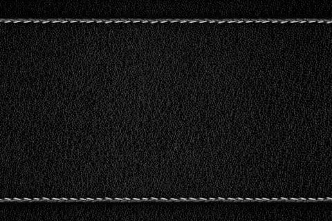 Black leather background Stock Photos
