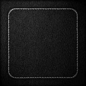 Black leather background Stock Photos