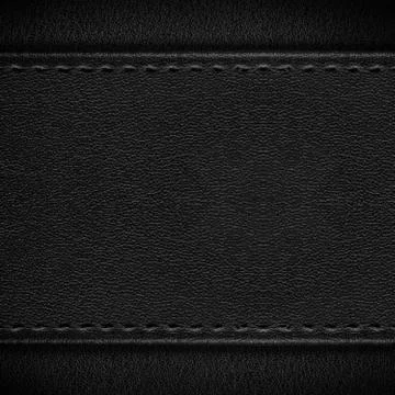 Black leather background Stock Photos