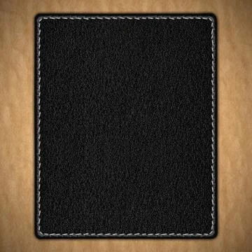 Black leather background Stock Photos