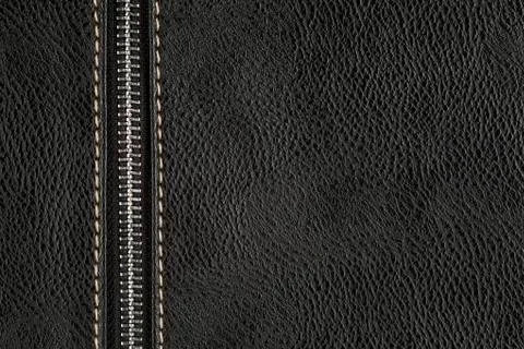 Black leather background Stock Photos