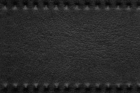 Black leather background Stock Photos