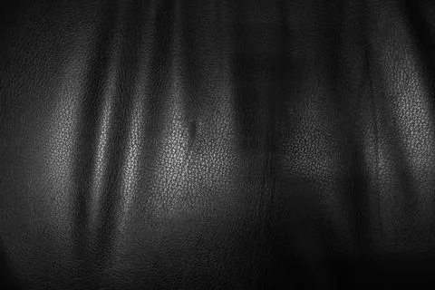 Black leather background Stock Photos