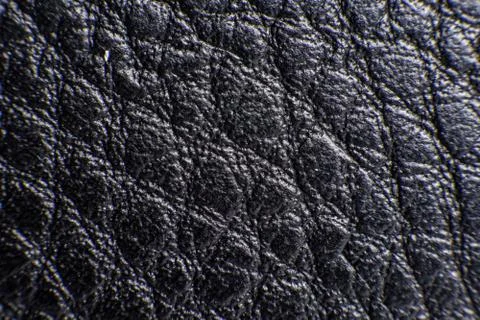 Black leather background texture Stock-Fotos