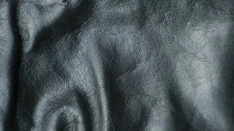 Black Leather Material Texture in Macro View Stock Footage 311846191