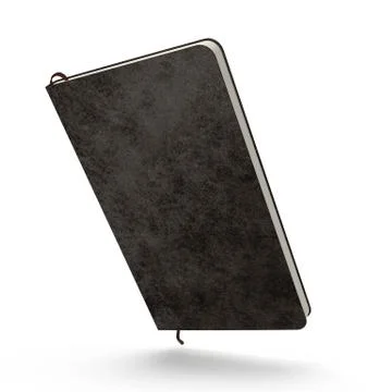 Black leather notebook イラスト素材