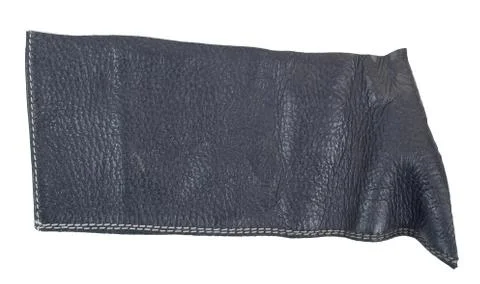 Black leather part Stock Photos