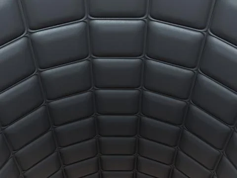 Black leather pattern arch shape with rectangles Stock Illustration