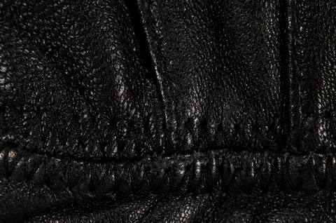 Black leather Stock Photos