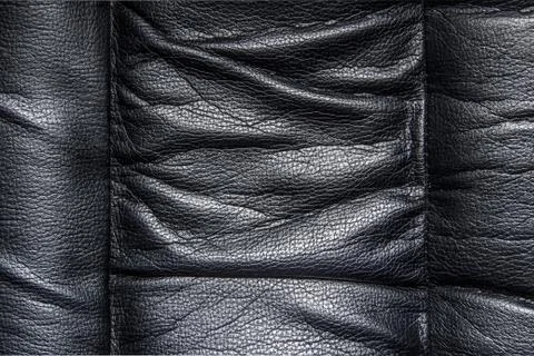 Black leather Foto stock