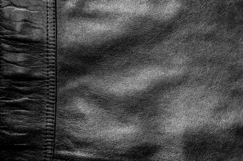 Black leather Stock Photos