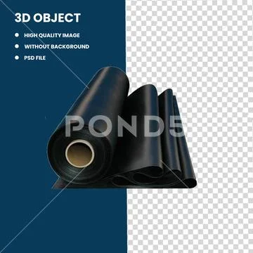 Black Leather PNG: Elegant Texture for Design Projects PSD Template