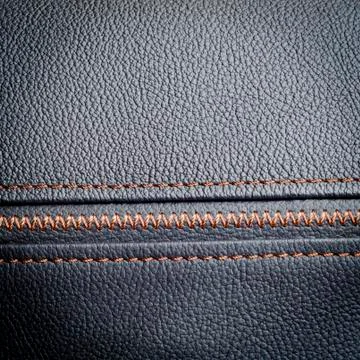 Black leather sample Stock Photos