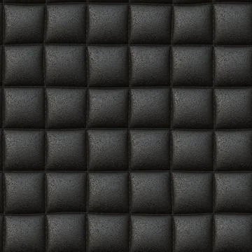 Black leather seamless background or texture Stock Illustration
