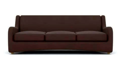 Black leather settee Stock Illustration