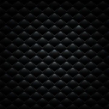 Black leather sofa cover. Vector luxury background. Stock Illustration
