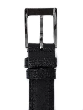 Black leather strap plain diagonal close up Stock Photos