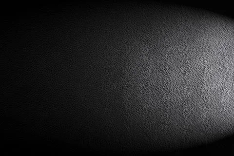 Black leather texture. Abstract background of dark leather with small roughne Stock-Fotos