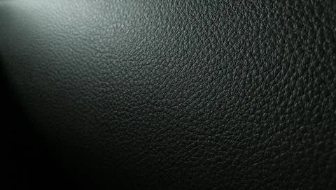 Black leather texture and background. Stock Photos