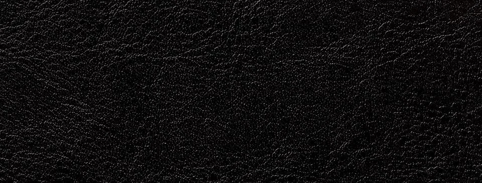 Black leather texture background with embossed grain pattern. Macro surface.. Stock Photos
