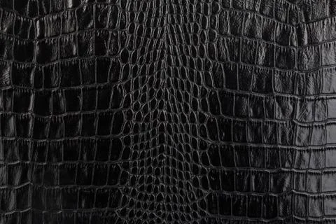 Black leather texture background Stock Photos