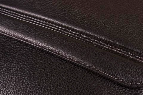 Black leather texture background Stock Photos