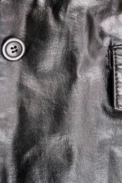 Black leather texture background Stockfoto's