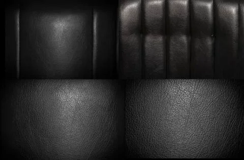 Black leather for texture Foto stock