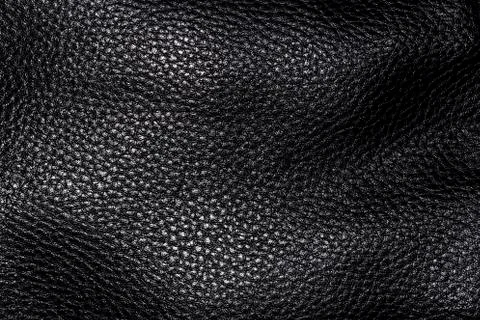 Black leather texture Stock Photos