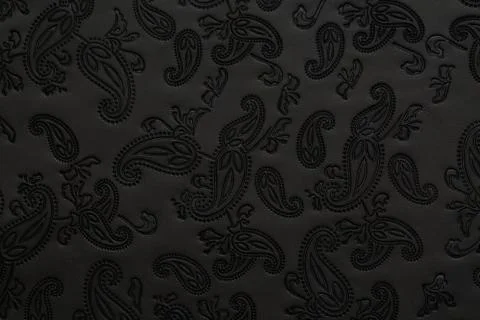 Black leather texture Stock Photos