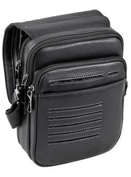 Black leather wallet Stock Photos