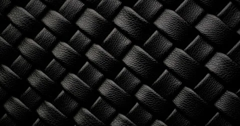 Black Leather Woven Texture. Seamless loop. Stock Footage 294046827