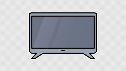 Black LED TV Vídeo Stock 335488771