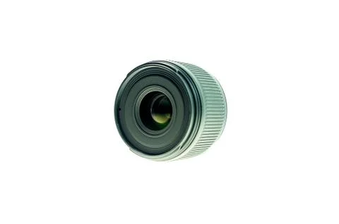 Black lens view front side isolate Stock Photos