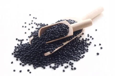 Black Lentils Stock Photos