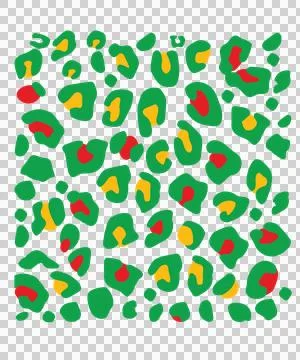 Black Leopard Print Pattern repeating spots shapes Stock Illustration