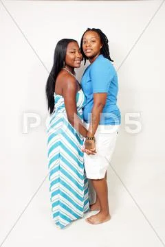 Black lesbian couple (10) Stock Photos