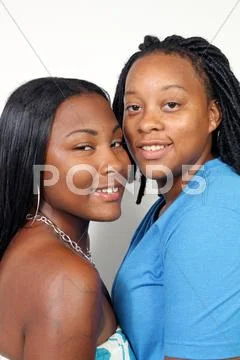 Black lesbian couple (8) Stock Photos