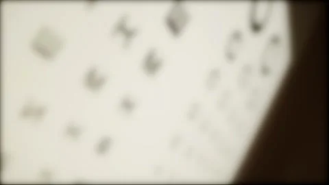 Black letters on white background for vision testing. Vision testing chart 스톡 동영상 320603386