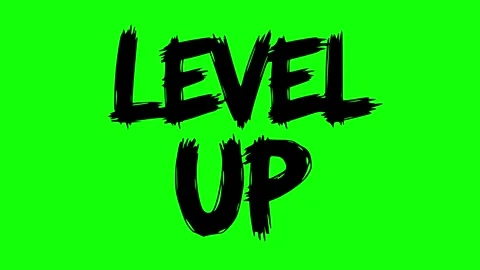 Black level up text line boil effect animation Stock Footage 337783550