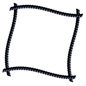 Black Licorice frame isolated on white Stock Illustration