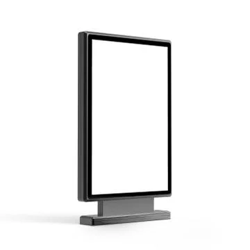 Black light box stand mockup 스톡 일러스트